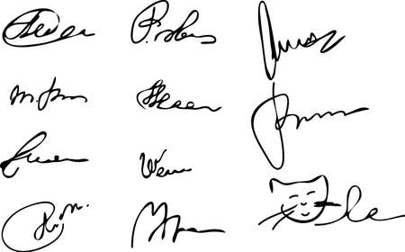 Signedのイラスト素材