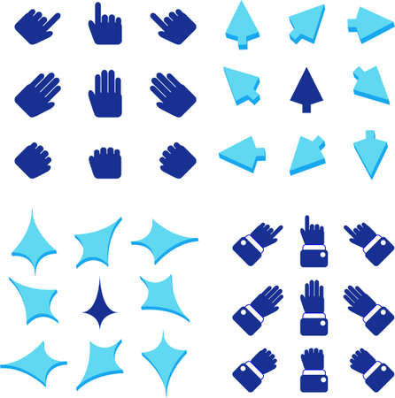 Set of vector symbols for design.See a lot of high-quality vector logo in my portfolioのイラスト素材