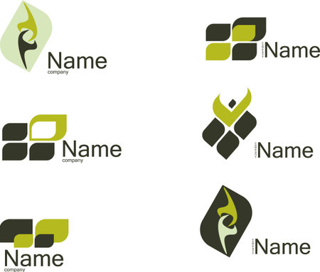 Set of vector symbols for design.See a lot of high-quality vector logo in my portfolioのイラスト素材