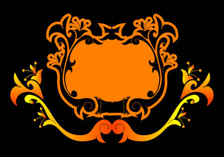 Old vintage frameのイラスト素材