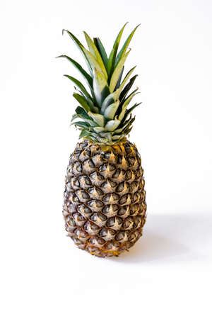 Pineapple on a white backgroundの写真素材