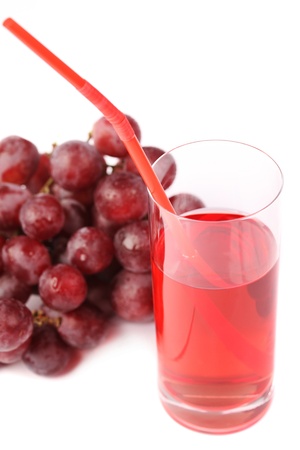 red grapes and  freshly squeezed juiceの写真素材
