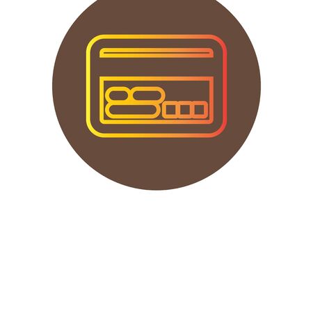 Vector icon  on the topic office  on  circle credit cardのイラスト素材