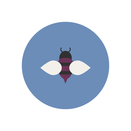 stylish icon in color  circle Honey beeのイラスト素材