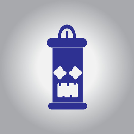 Vector illustration in flat design Halloween icon candleのイラスト素材