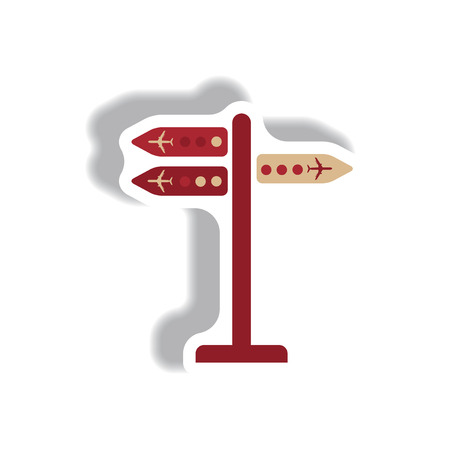 stylish icon in paper sticker style people scannerのイラスト素材