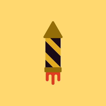 new year firework Vector illustration Christmas firework rocketのイラスト素材