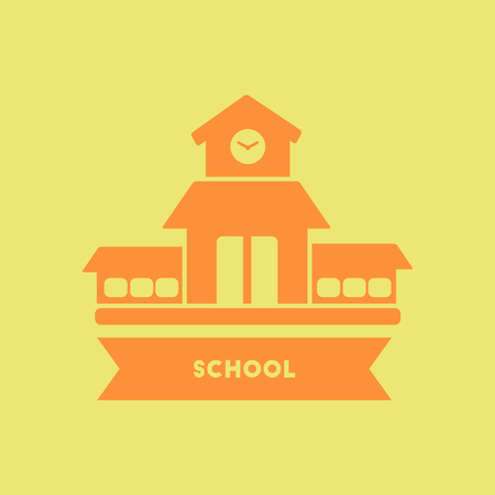 school buildingのイラスト素材