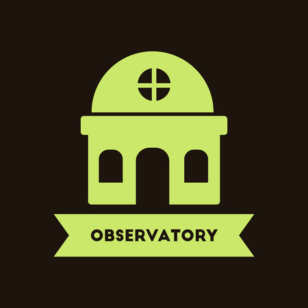 observatory buildingのイラスト素材