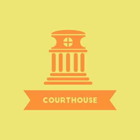 courthouse buildingのイラスト素材
