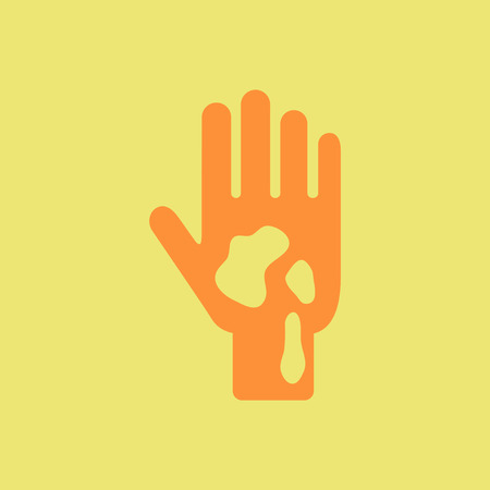 allergic stains on hand, various symptoms of Malaria on the humanのイラスト素材