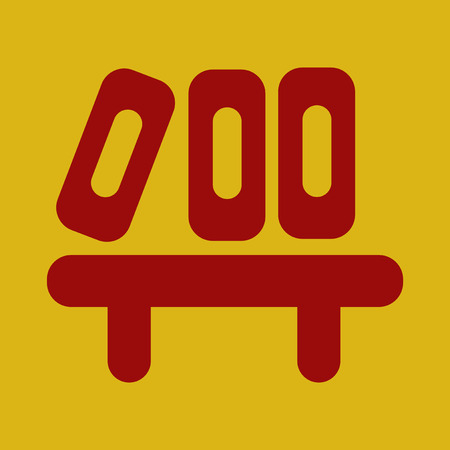flat icon folders on shelfのイラスト素材