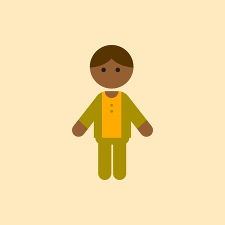 black little boy, kid, child, cute afro american boyのイラスト素材