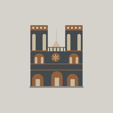 Santiago Metropolitan Cathedral Chileのイラスト素材