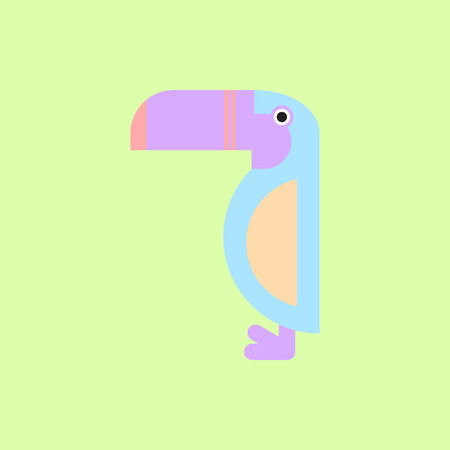 Parrot, Kakadu birdのイラスト素材