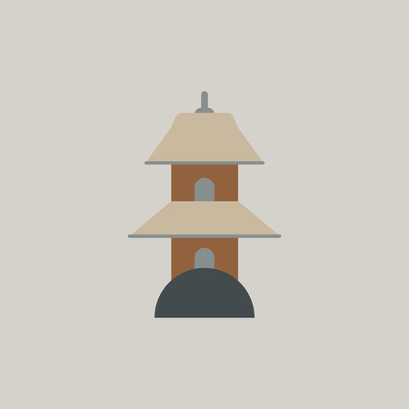 Chinese Temple of Heaven, pagodaのイラスト素材