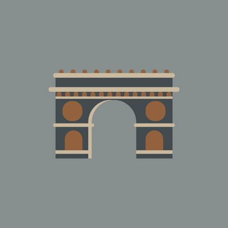 Triumphal arch architectureのイラスト素材