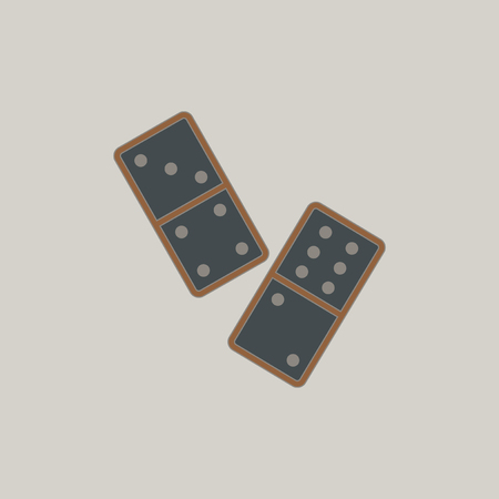 Domino piecesのイラスト素材