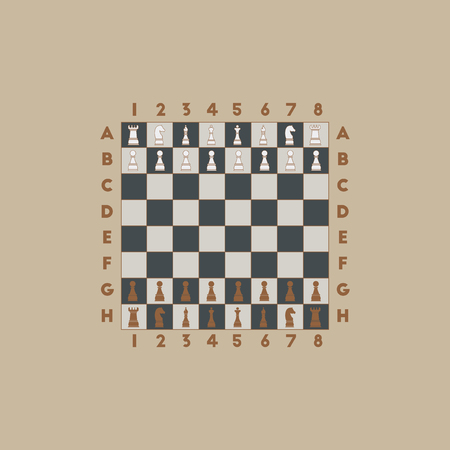 chess game startのイラスト素材