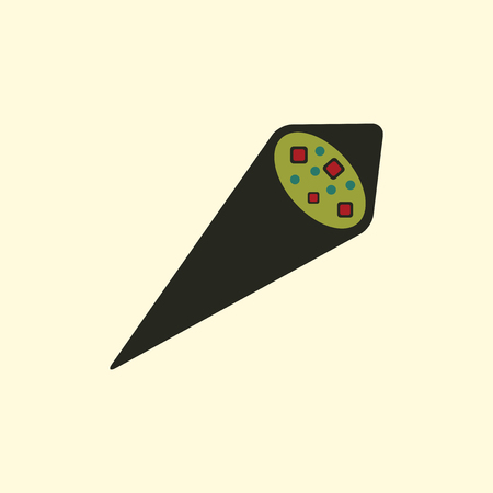 Sesame Tofu Nori Wrapsのイラスト素材