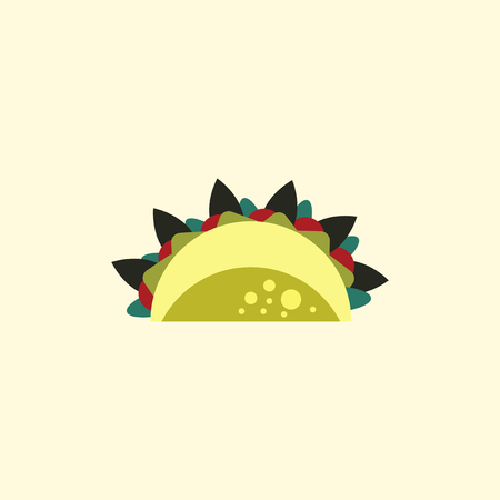 Burrito Falafel Wrap Pita Bread Illustrationのイラスト素材