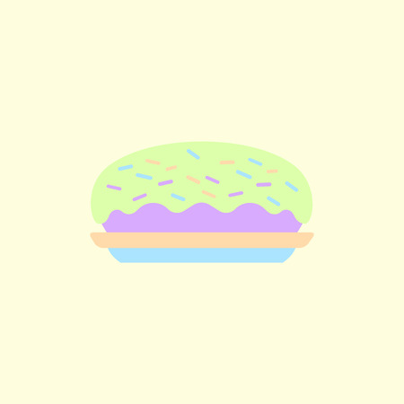 delicious cake, cake vector iconのイラスト素材