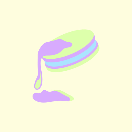 chocolate cookie vector iconのイラスト素材