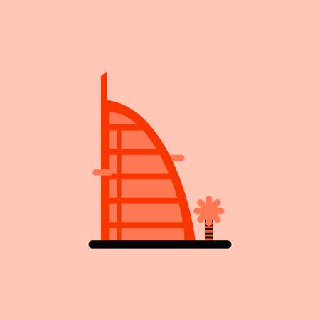 stylish building hotelのイラスト素材