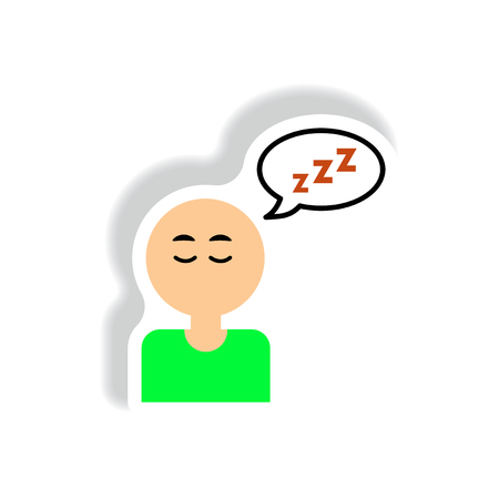 Vector paper sticker various symptoms of AIDS on the humanのイラスト素材