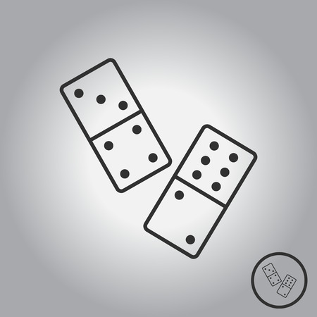 Domino piecesのイラスト素材