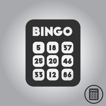 Vector illustration table game Bingo lotto board gameのイラスト素材