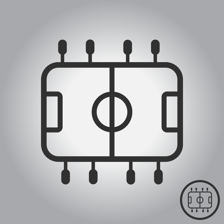 Top View of Table Footballのイラスト素材