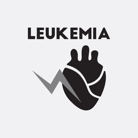 Various symptoms of leukemia on heart organのイラスト素材