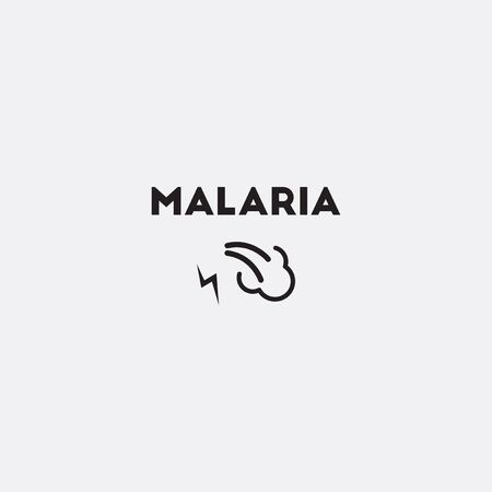 Vector Malaria signのイラスト素材