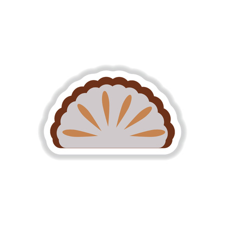 eastern Panna Cotta stickerのイラスト素材