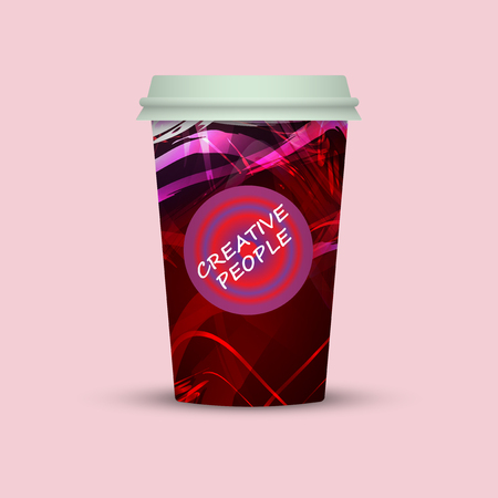 Coffee cup creative people coffeeのイラスト素材