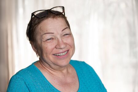 Portrait of an elderly womanの写真素材