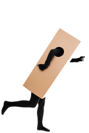 Concept: a package delivery make work fastの写真素材