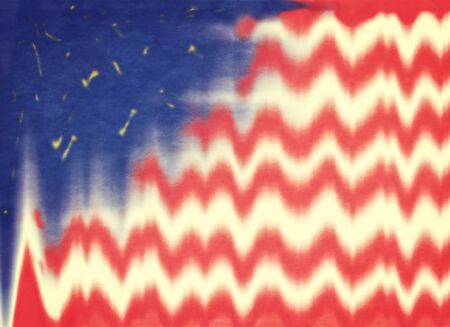 abstract design of the united states of america flag, painted styleの写真素材