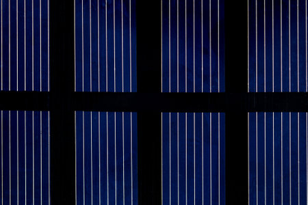Details of a solar panel or module, photovoltaic for green and alternative energy, electricity powerの写真素材