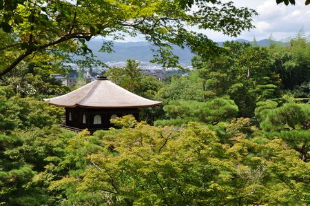 Ginkaku-ji, or Silver Pavilion, is nowaday a zen buddhist temple, Kyoto, Japanのeditorial素材