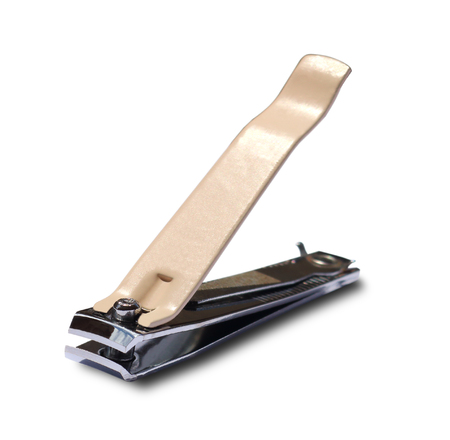 Nail clipper isolated on white backgroundの写真素材