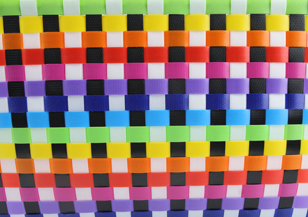 texture of plastic weave basket, for background.