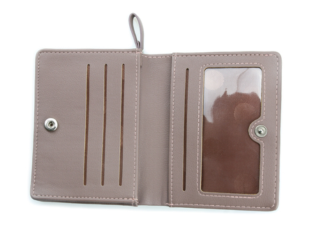 Women's purse isolated on white background.