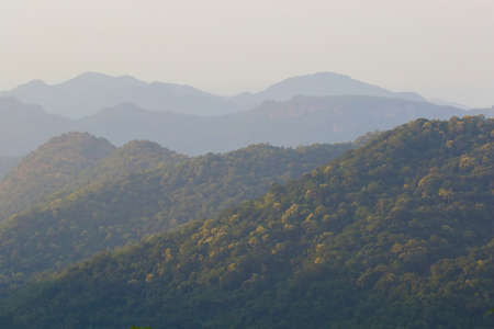 Beautiful of the mountains in Khao Yai National park, Thailandの写真素材