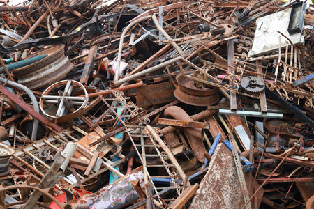 Scrap awaiting recycling. Save the world concept