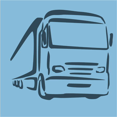 truck for cargo delivery company abstract designのイラスト素材