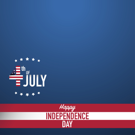 fourth of july happy independence day usa vectorのイラスト素材