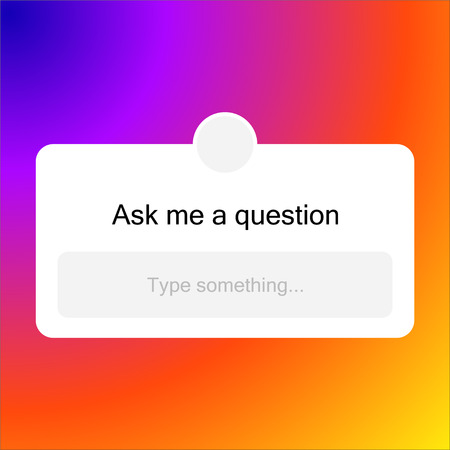 empty form for poll in social network vectorのイラスト素材