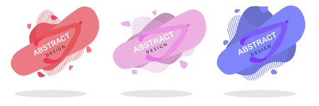 abstract liquid shape with summer flip flops vectorのイラスト素材